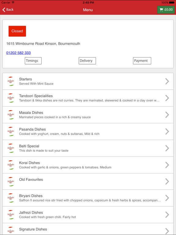Screenshot #5 pour Coriander Indian Takeaway