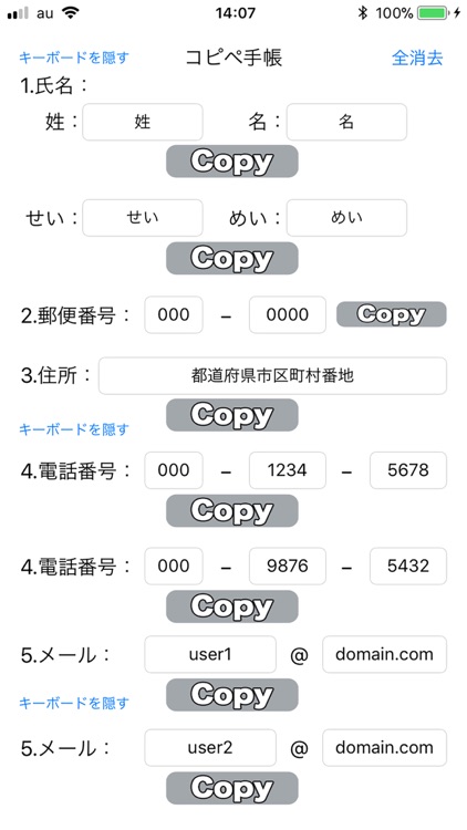 コピペ手帳 screenshot-3