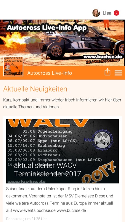 Autocross Live-Info