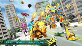 Game screenshot Rhino Robot War Car Transform mod apk