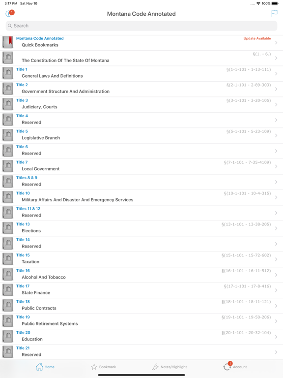 Screenshot #4 pour Montana Code MCA MT Laws Title
