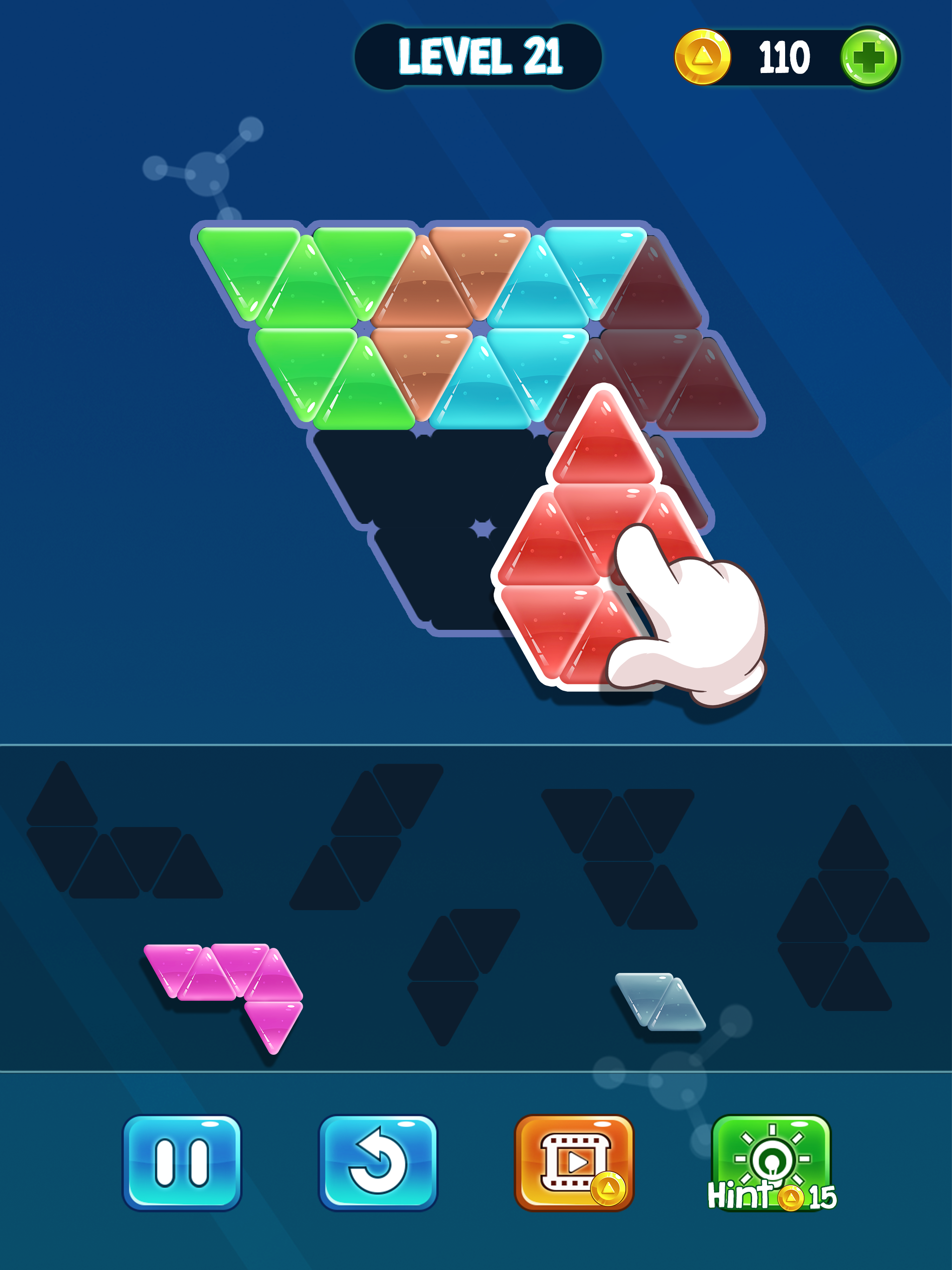Hexa Block Tangram Puzzle