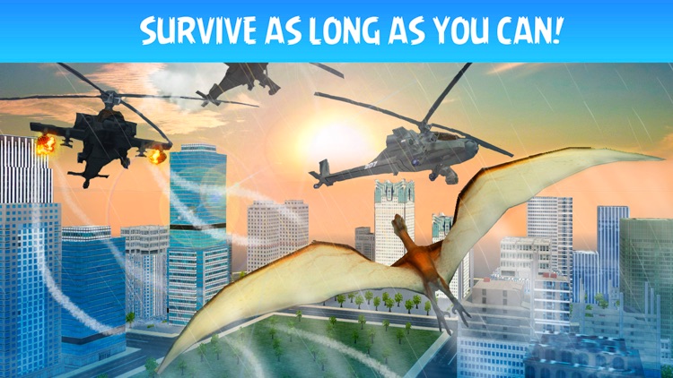 Pterodactyl Dino City Attack Simulator 3D