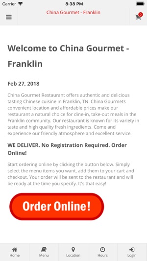 China Gourmet Franklin(圖1)-速報App