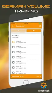 German Volume Training - GVT Weightlifting screenshot #1 for iPhone