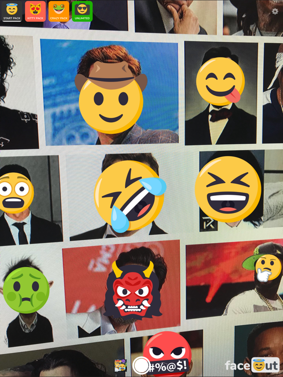 faceout - emoji privacy camera iPad screenshot 2 - Photo & Video app