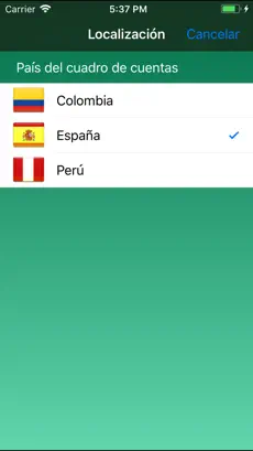 Captura de Pantalla 2 Cuadro de cuentas - PGC iphone