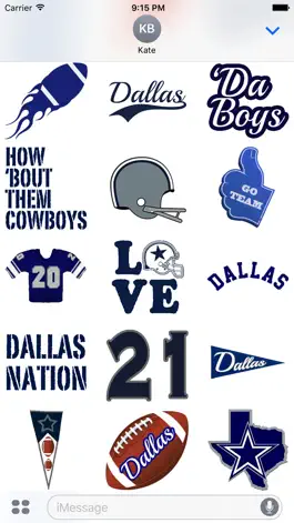 Game screenshot Dallas Football Sticker Pack Experience apk