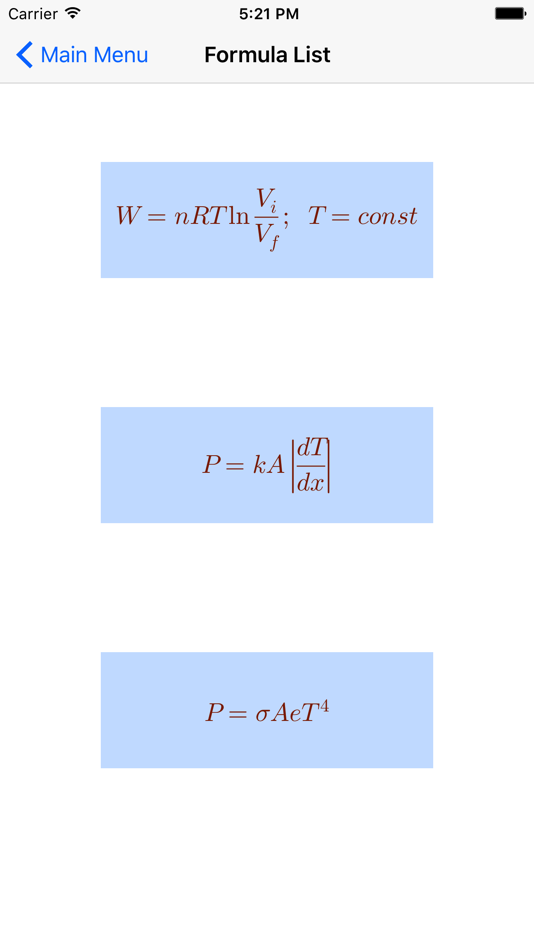#3. Thermodynamics Formulas (iOS) By: Azamat Orazbayev