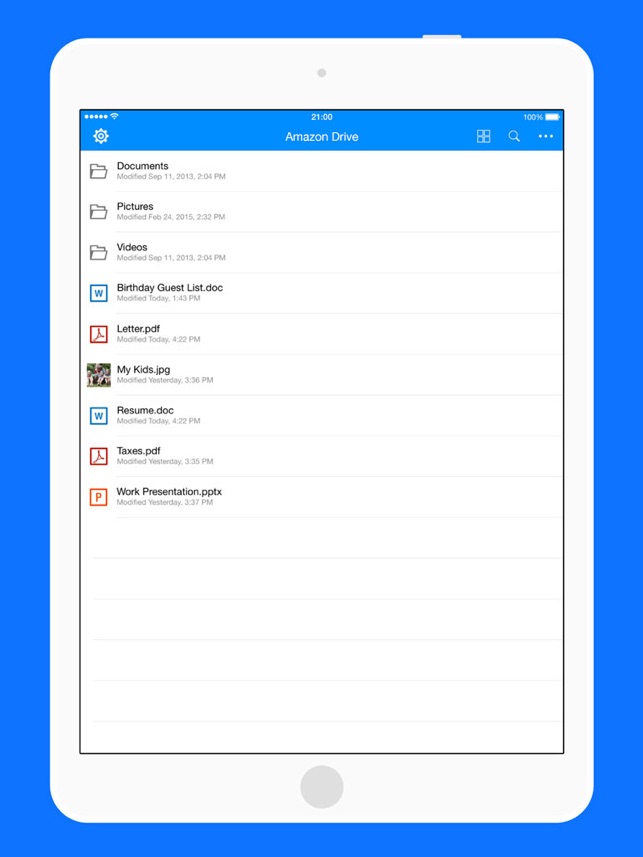 Amazon Drive をapp Storeで