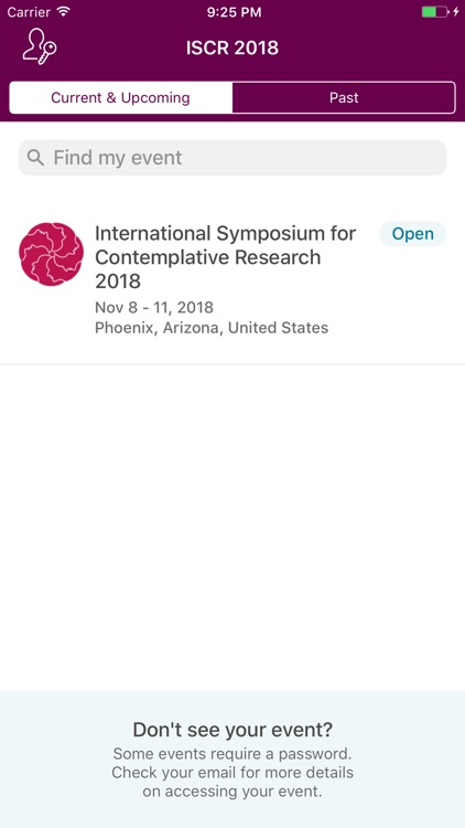Mind & Life ISCR 2018 App