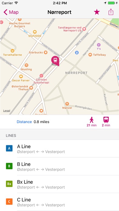 Screenshot #2 pour Copenhague Rail Map Lite