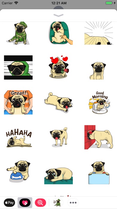 Sticker Animated YellowPug screenshot 3