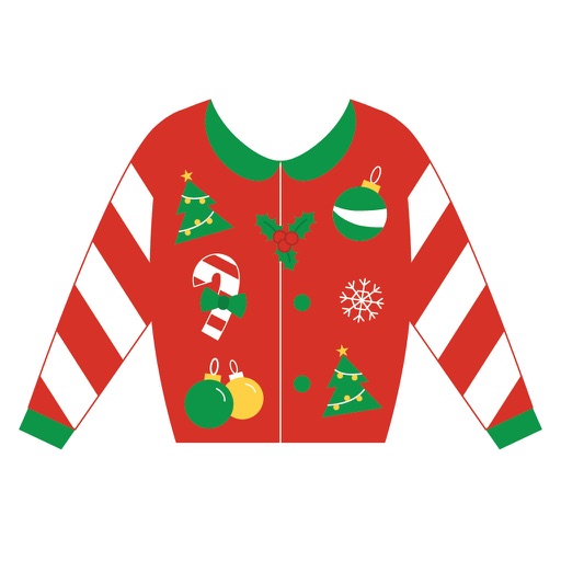 Ugly Christmas Sweaters with Graphics Clip Art