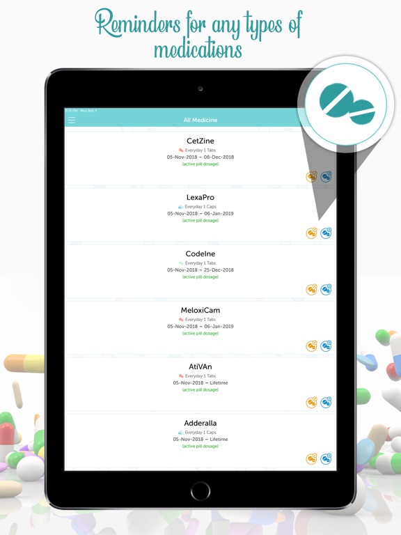 Screenshot #4 pour Pill Reminder - Pill Tracker
