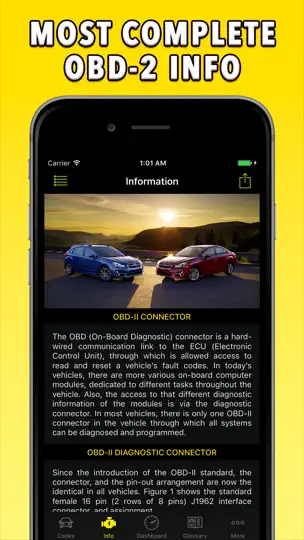 Скриншот OBD-2 Subaru на iPhone 5