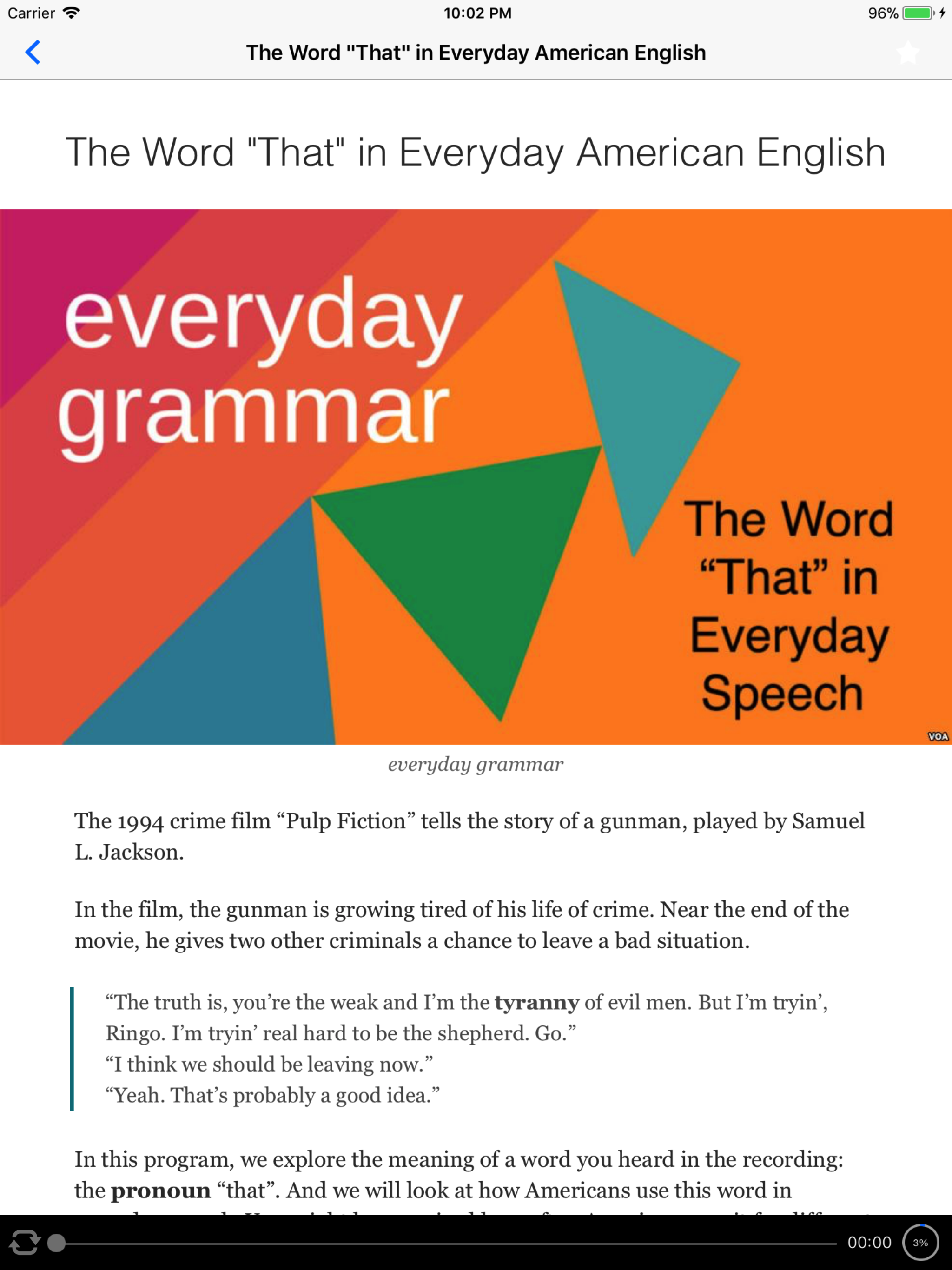 VOA Special English Learning