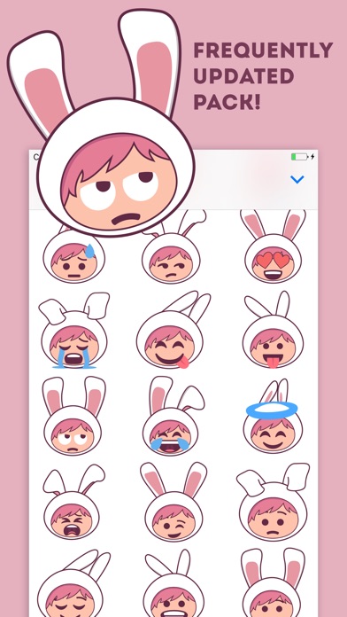 Bunnymoji - Cute Rabbit Bunny Emoji screenshot 3