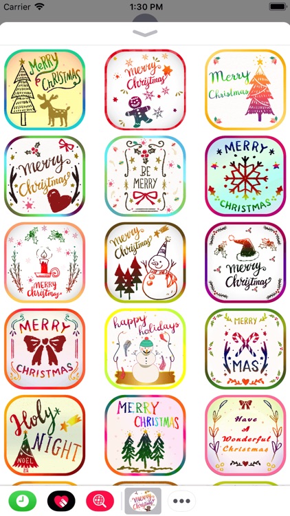 Christmas Card Stickers Pack