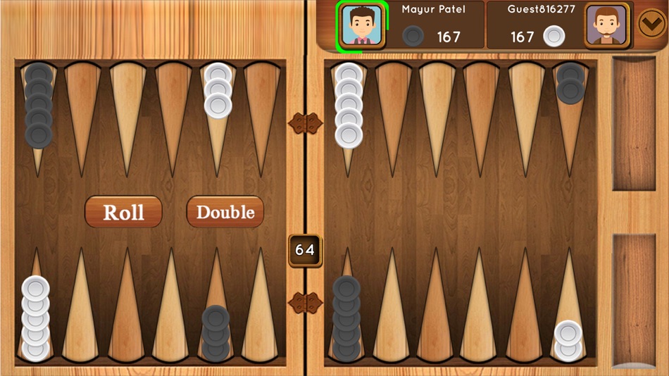 #2. Backgammon : Multiplayer Game (iOS) By: sohil kadevar