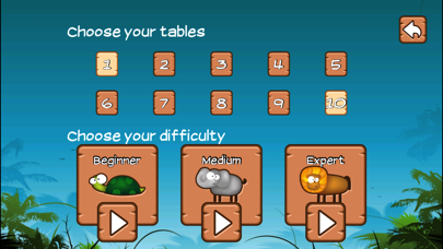 Time Tables Jungle App - Kids learn multiplication Screenshot