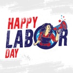 Happy Labor Day Stickers