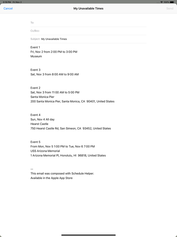 Screenshot #6 pour Schedule Helper