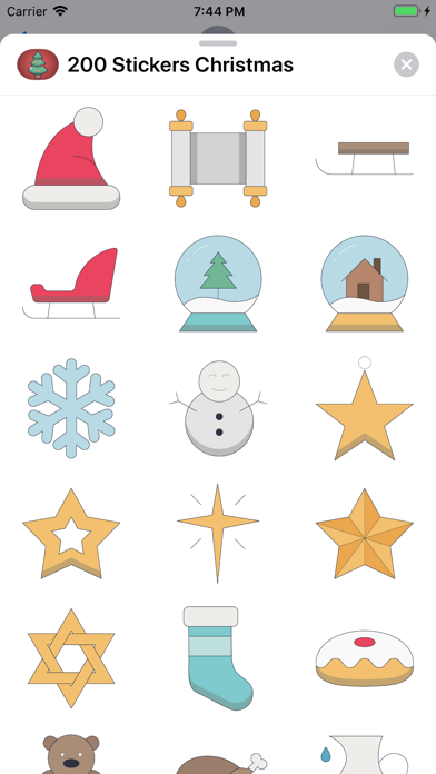 200+ Christmas Stickers screenshot 4