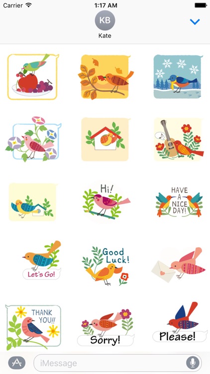 Lovely Message From Cute Birds