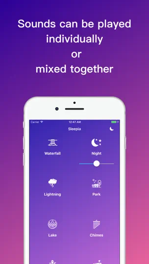 Capture d'écran de Sleep & Relax Sounds - Sleepia sur iPhone 2