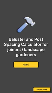 baluster post space calculator iphone screenshot 4