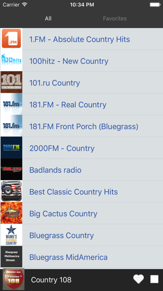 Screenshot #2 pour Radio Country