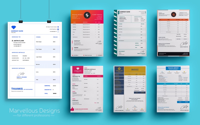 invoice templates maker by ca iphone screenshot 2