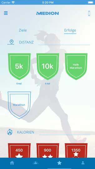 Screenshot von MEDION® Fitness auf dem iPhone 5