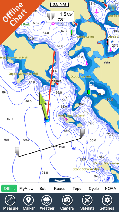 Boating Croatia Nautical Chartのおすすめ画像4