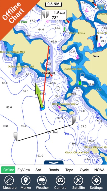 Boating Croatia Nautical Chart screenshot-3