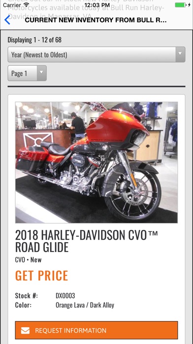 Bull Run Harley-Davidson screenshot 2