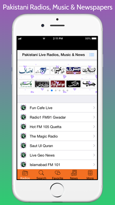 Pakistani Radios, Music & Newsのおすすめ画像1