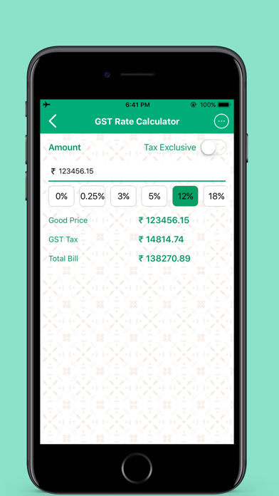 Screenshot #2 pour GST Calculator & Tax Rate Finder (GST Tax Guide)