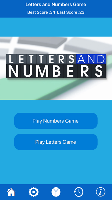 Screenshot #1 pour Letters and Numbers Game