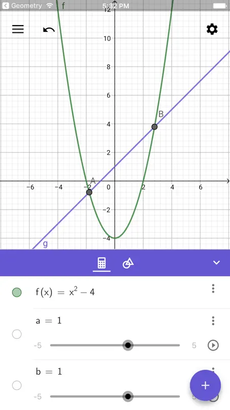 Calculadora Gráfica GeoGebra screenshot 1 of 4
