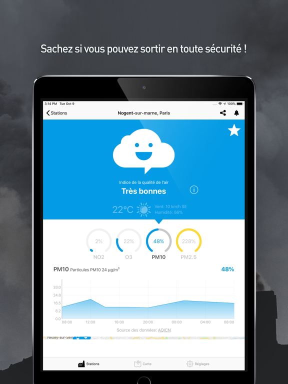 Screenshot #5 pour La qualité de l'air