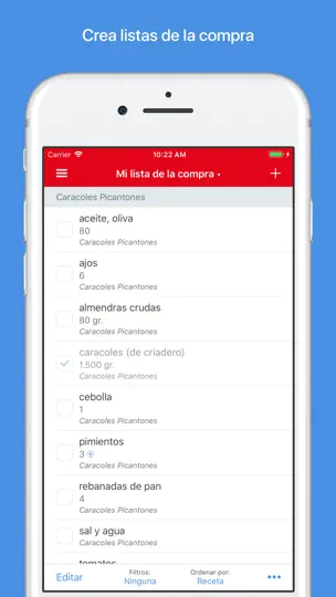 Captura de pantalla de Gestor De Recetas Paprika 3 en iPhone 3