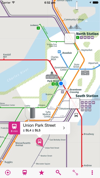 Screenshot #1 pour Boston Rail Map Lite