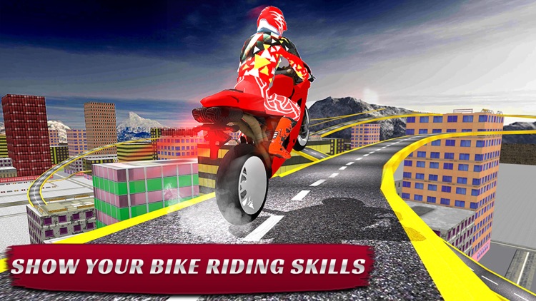Rooftop Tricky Bike Stunts 3D