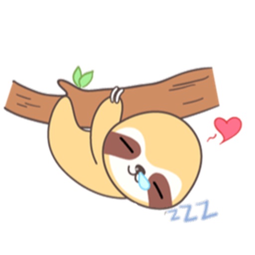 Active Sloth Sticker icon