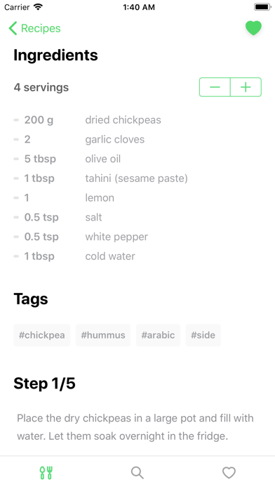 Peas on Earth - Vegan Recipes iPhone screenshot 5 - Food & Drink app