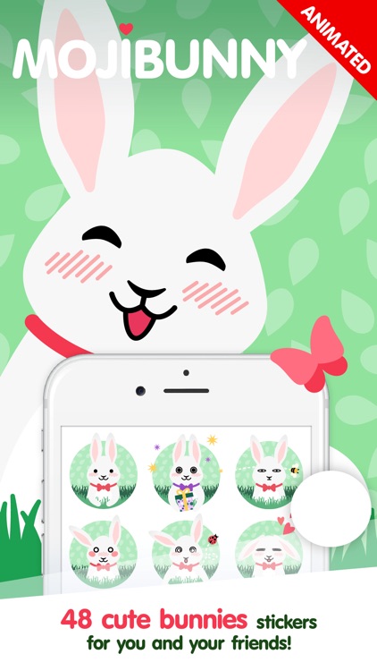 Moji Bunny Stickers