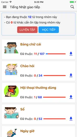 Game screenshot Tieng Nhat Giao Tiep mod apk