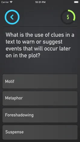 Game screenshot Literary Analysis Quiz hack